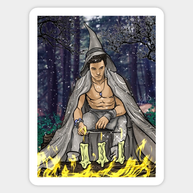 Witch Boys: Yule Log Sticker by JoeBoy101